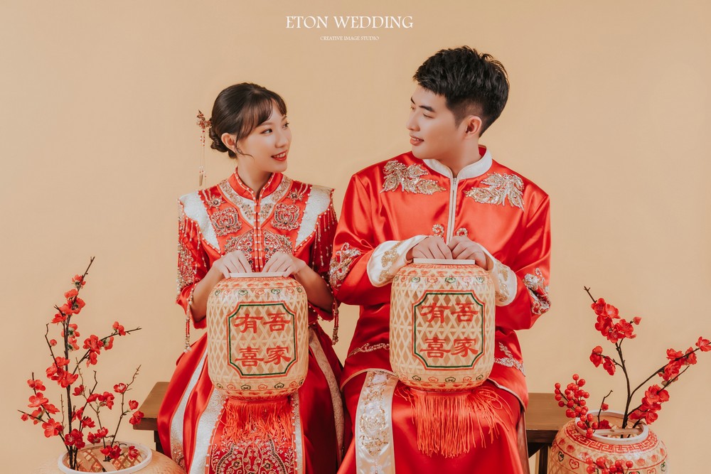 中式秀禾服,龍鳳掛,中式婚紗,秀禾服